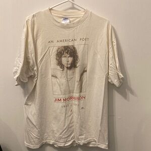 Official 1994 Jim Morrison Graphic T-Shirt - Cream